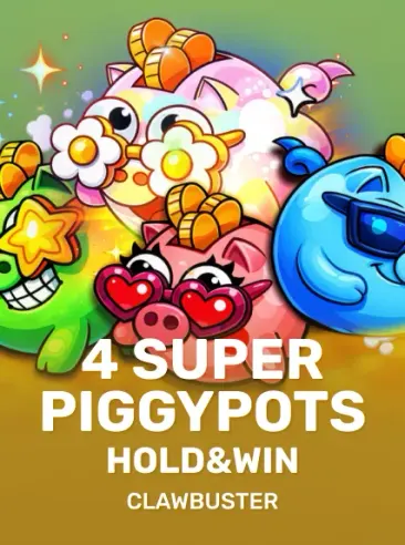 4 Super Piggypots: Hold & Win 4 Super Piggypots: Hold & Win pokie tile in the Ruby Reels lobby
